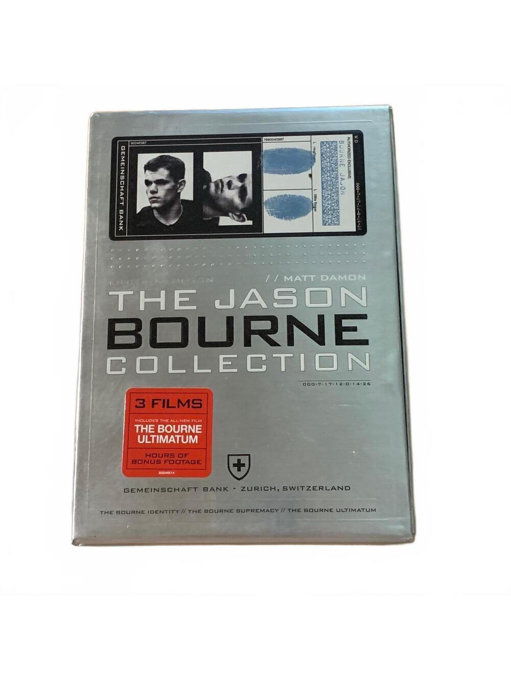 The Jason Bourne Collection DVD 4-Disc Limited Edition Box Set + Bonus